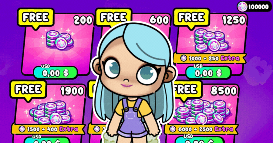 O Que Você Vai Fazer com Suas Moedas Grátis do Avatar World?